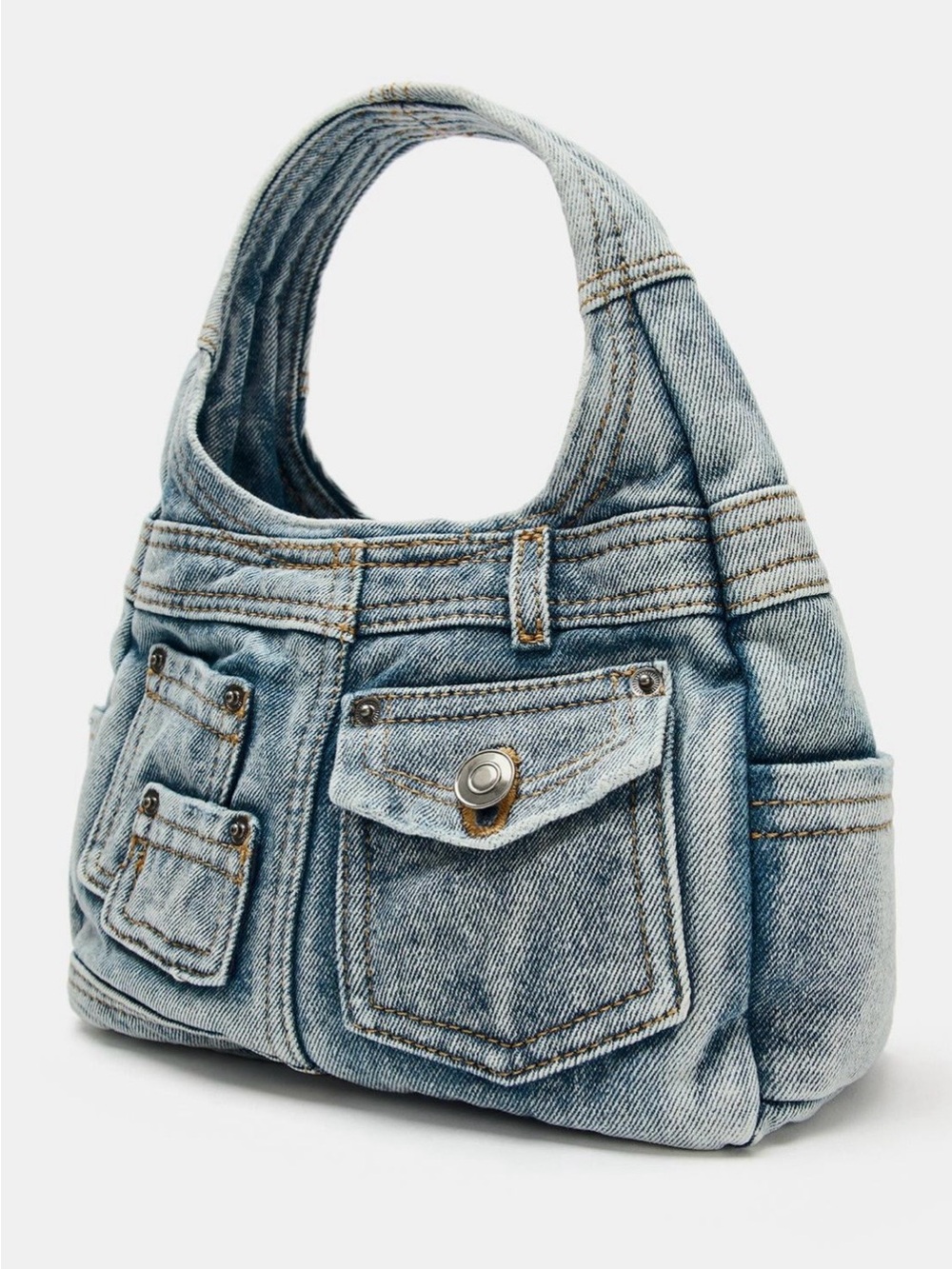 Zara Denim Handbag in Denim Blue. Brand new!